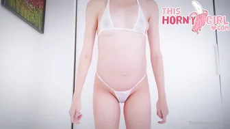 thishornygirl onlyfans shy slut with a nice ass fucks pussy