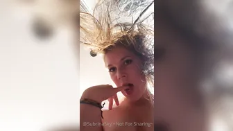 subrinasky onlyfans cute babe in stockings massages vagina with hand