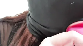 princess_gush onlyfans busty brunette caresses shaved vagina