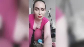 yasminscott onlyfans babe in stockings fingering sex toy