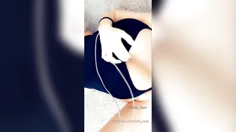 tris_love onlyfans slim bitch jerks off with sex toys