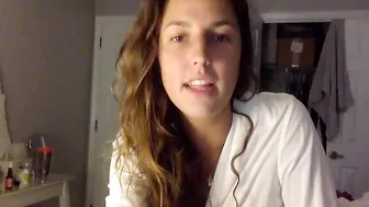 mmagdalene69 naughty brunette is petting natural tits
