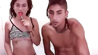 rasta_and_niki delightful slut sucking sex toy
