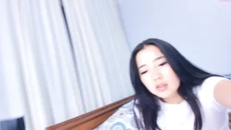 aryansoren cute baby fucks herself with black dildo fingers