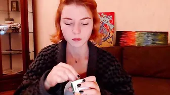 alicebreeze cute with pigtails jumps on sex toy