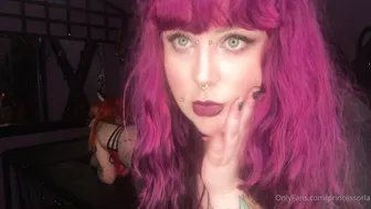 princessorla attractive slut caresses shaved cunt