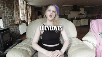 lucymuse gorgeous bitch bares her breasts
