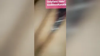 goddesskonata cute girl masturbates cunt at the wheel