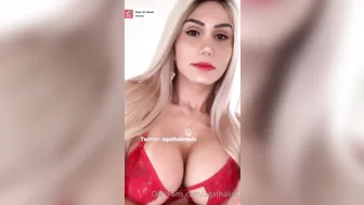 agathalira beauty in stockings fucks with phallus