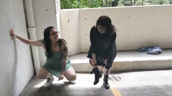 svnflowerqueen ardent young lady caresses big tits at work