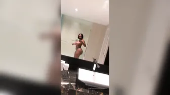 ms fernandes 25 caresses his magnificent body