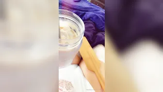 missmeforever buxom plays with long dildo