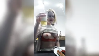 lucymuse cute passion pulls the cap with his fingers