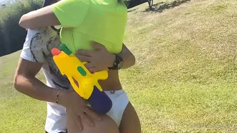 malyia adorable bitch twirls elastic booty