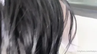 malyia naughty prankster kneads both holes