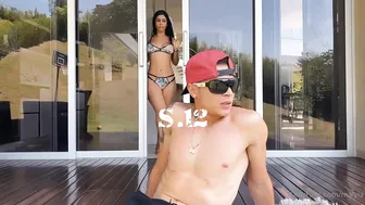 malyia cumming heavily before webcam