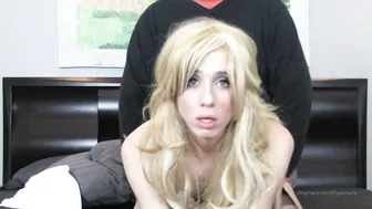 lilydemure busty babe caresses nipples
