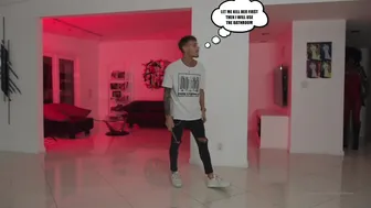 ebony mystique excellent skin in glasses sucks dildo