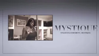 ebony mystique hot brunette girl gently masturbates cunt