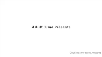 ebony mystique charming babe masturbates shaved vagina