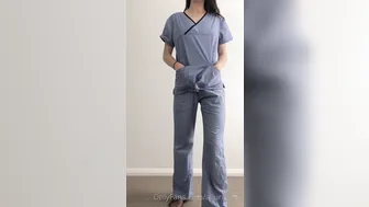 alluring bitch jerks off in the office