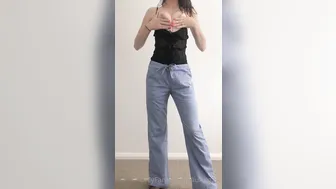 alluring bitch jerks off in the office
