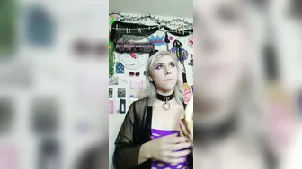 thechronicmasochist busty bitch massages her pussy and nipples