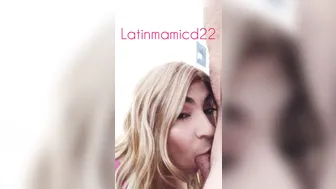 latinmamicd22 caresses pussy through panties