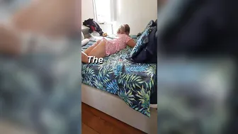 bethundressed red-haired bitch jerks off pussy with sex toy