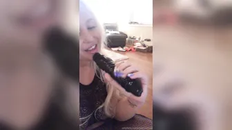 msjennalove dark haired woman masturbates with sex toys
