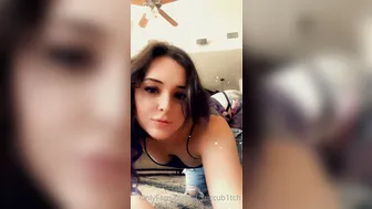 lil graceful devil cute consoles herself