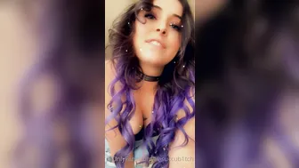 lil cute passion gently caresses boobs