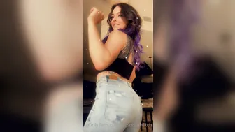 lil cute passion gently caresses boobs