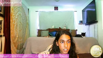 babygirl_claire caresses his tits