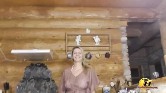 katy caresses the holes with his hand