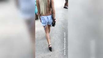 frankiejadetv thick slut caresses  tits