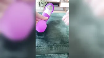 lil cute babe jerks off with sex toys