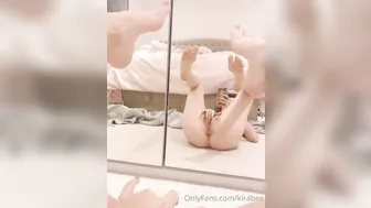 kirabee cute chick masturbates juicy twat
