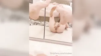 kirabee cute chick masturbates juicy twat