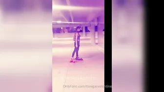 tsvegasvalentine impressive passion masturbates both holes