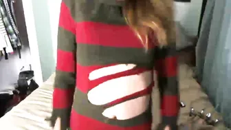 DumpsterFireDahlia a woman with a wide pelvis gets shaved cunt