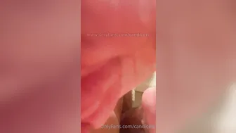 Candice TS OnlyFans busty chick caresses big nipples