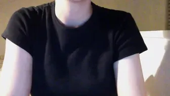 b_leable skinny nipple pulls pussy with fingers