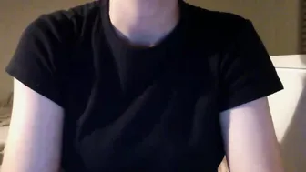 b_leable skinny nipple pulls pussy with fingers