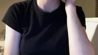 b_leable skinny nipple pulls pussy with fingers