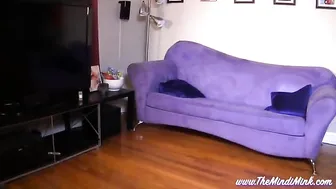 Mindi Mink old woman fucks herself with two toys in both holes