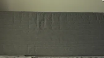 Visceratio black-haired lady caresses boobs