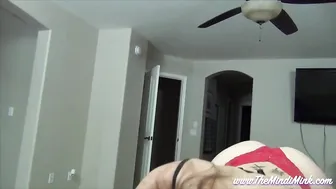 Mindi Mink busty slut gets fucked while standing with cancer