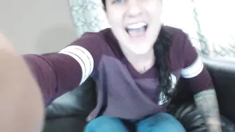 Erin Marie O'Keefe aka Goddess Green Eyed wonderful woman gently pulls pussy