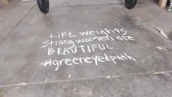 Erin Marie O'Keefe aka Goddess Green Eyed cute whore takes off her panties and jerks off her cunt